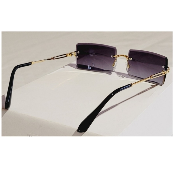 Rectangular Rimless Sunglasses π HP - Picture 7 of 12